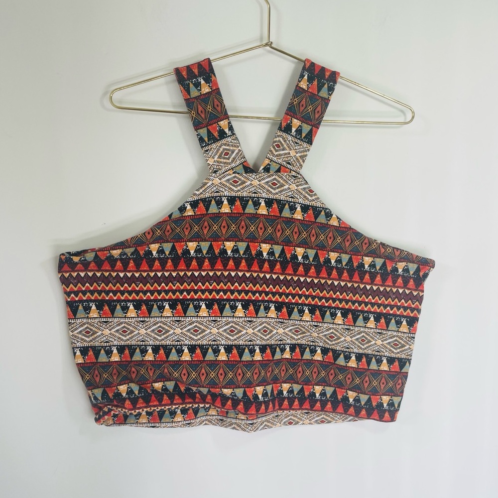 Forever 21+ Tribal Aztec Print Crop Tank Top – Plus Size 3X
